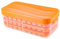Reusable Silicone Ice Tray Food-Grade Ice Making Container Storage Large Capacity Ice Block Mould Ice Making Box Large Capacity Suitable for Freezers, Mugs for Cocktails Whiskey Drinks and Coffee (C)