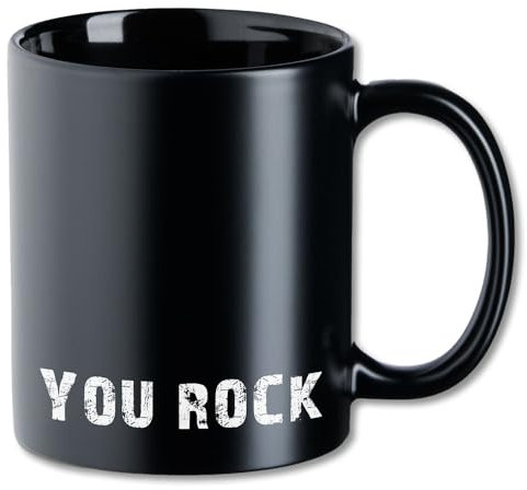 Tasse mit Spruch ″You Rock″ Motivtasse T92 Keramik Geschenk Rock Heavy Metal 330 ml