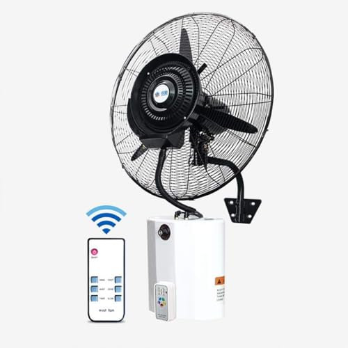 GXQFF Ventilador Nebulizador De Pared para Industrial Comercial, Gran Ventilador NebulizacióN Montado En La Pared para Interiores, Ventilador Pared Silencioso con Ahorro EnergíA Industrial