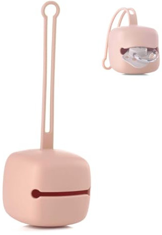 Jané Schnullerbox aus Silikon, fasst 2 Schnuller, BPA-frei, spülmaschinenfest, Rosa