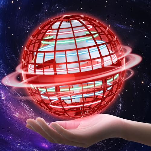 Amplelife Fliegender Ball Pro - 2024 Flying Hover Ball Toys FüR Kinder Jungen Mädchen, Mini Drone Schwebender Boomerang Orb Spielzeug, Halloween Weihnachten Geburtstag Coole Geschenkidee