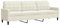 vidaXL Canapé à 3 Places Crème 210 cm Velours, canapé, canapé de Salon, canapé à Trois Places, canapé rembourré, sièges de Salon, canapé en Velours