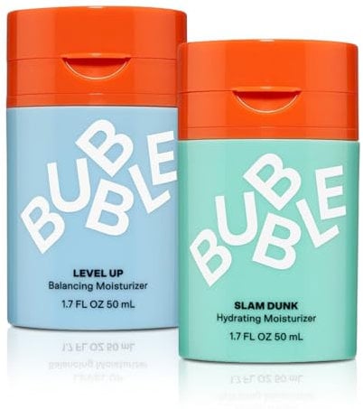 Bub~ble Skincare Slam Dunk Hydrating Moisturiser with Vitamin E+Aloe Vera Juice Face Cream for Normal to Dry Skin+ Level Up Balancing Moisturiser for a Radiant Complexion(50ml) (2A)