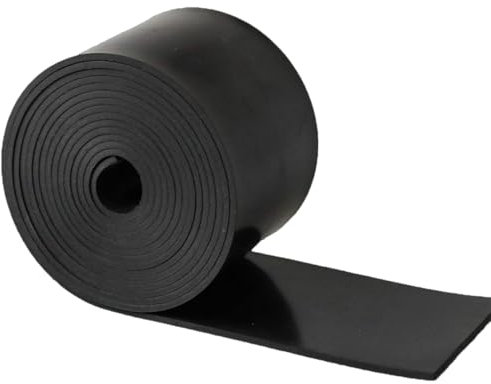 ALI2 Bande Caoutchouc 100mm×3mm×3m, Feuille, Rouleau, Joint Plat, Tapis, Plaque, Neoprene, Antidérapant (Noir)