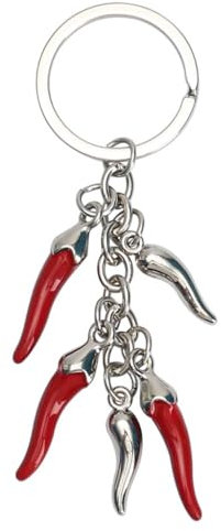 Beimus Schlüsselanhänger, modischer Chili-Pfeffer-Schlüsselanhänger, stilvoller Taschenanhänger, Legierung, Schlüsselanhänger, Dekoration, einzigartiger Öltropfen-Effekt, B