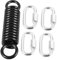 CAXUSD Hängesessel Federset Mit Karabiner Metallfeder Set Für Hängeschaukel 1 Satz Robuste Schaukelfeder Für Indoor Und Outdoor Feder Zubehör Für Schaukelstuhl