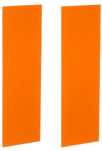 sourcing map 2Pcs Knife Handle Liner, 6.3 x 1.97 x 0.04 G10 Spacer Sheets Knife Handle Spacer Material for Knife Scales Slabs Making Supplies Tool, Orange