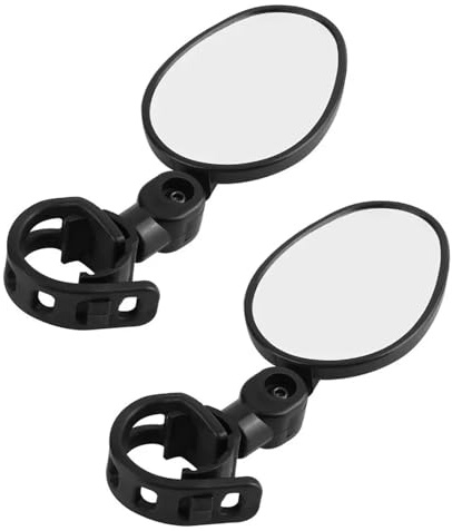 HD Mini Fahrrad Rückspiegel, Lenkerrückspiegel, HD 360° Drehbar Rückspiegel,Universal für Lenker 15-35 mm,Weitwinkel Fahrradrückspielgel für Fahrrad, Mountainbike, Rennräder