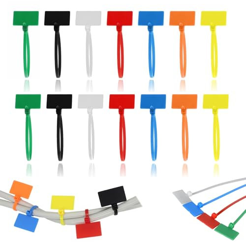 300 fascette stringicavo per etichettatura, etichette per cavi colorate, 150 mm x 3 mm, per la gestione dei cavi, giardinaggio