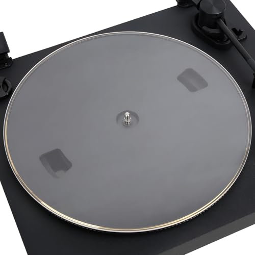 Clear Acrylic Turntable Platter Mat for All Vinyl Player, 12 Anti Vibration Record Slipmat by Gartopvoiz