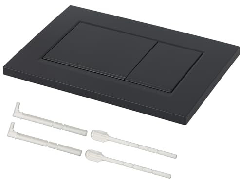 Für Geberit Betätigungsplatte Sigma30, 115.883.16.1, Drückerplatte mit Spülauslöser-Set für 2 Mengen Spülungen, Doppelbetätigungsplatte, WC Spülkasten Ersatzteile (Schwarz Matt)