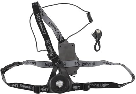Dilwe USB -wiederaufladbares Lauflicht, 550 -mAh -Brust -Rückenclip auf Sicherheitslicht für Nachtjogging -Wandercamping