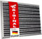 etm Fussabtreter Aussenbereich Alu -Verschiedene Modelle - rostfrei & wetterfest - Haustür Fußabtreter (Spectral - Bürste/Textilfaser, 54 x 83 cm)