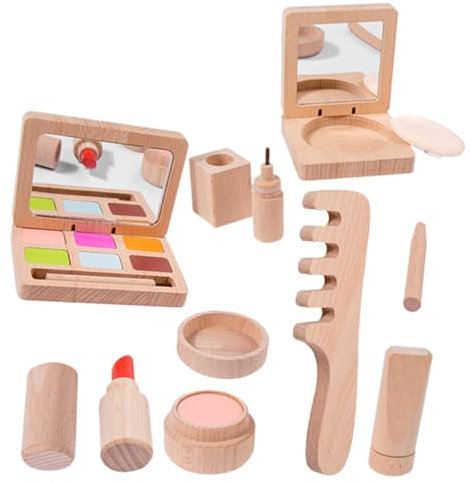 JOINPAYA 1 Satz Holz Schminkset für Junge Kinderschminken Sicheres und Leichtes Make Up für Kreative Rollenspiele Geburtstags