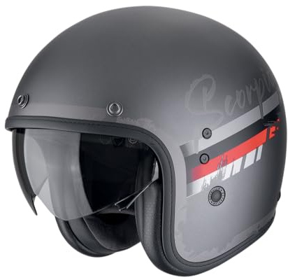 SCORPION BELFAST EVO ADONIS Matte Silver-Red S