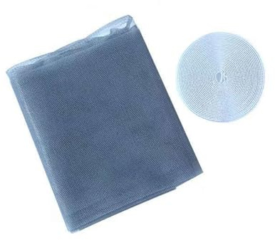 Fly Screens for Window, Door Curtain for Insects, Easy Install Window Netting for Insects & Cats, Protection and Keep Bugs Out,150cm*150cm (6, Grey)