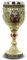 mtb more energy Calice ''Pharaoh Tutanchamun'' - Calice Couleur Or (160ml) avec Masque de Pharaon - Hauteur 17.5 cm - Décoration Fantastique Fantaisie Egypte