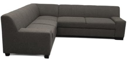DOMO. collection Ecksofa Norma, Sofa in L-Form mit Holzfüßen, Eckcouch, Polsterecke 212 x 247 x 74 cm (BxTxH), in schlamm (grau)