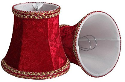 PIANUO Abat-jour A Pince en Tissu pr Luminaire Applique Murale Lustre (Dia. 80 * 120mm, Haut 110mm) Lot de 6pcs (14)