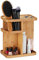 Relaxdays Make Up Organizer Bambus, drehbarer Kosmetik Organizer für Badezimmer & Schminktisch, HBT 31x25,5x18 cm, natur, 18 x 25,5 x 31 cm
