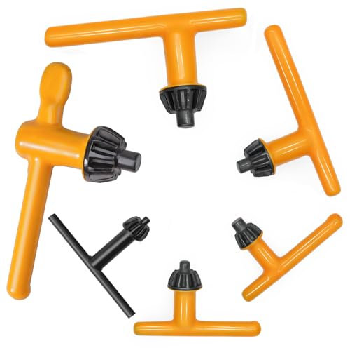 Famgee -Bohrfutterschl眉ssel f眉r elektrische Bohrmaschine, Spannwerkzeug (Bohrfutterdurchmesser: 20 mm/10 mm/13 mm/16 mm) 鈥� 5 St眉ck