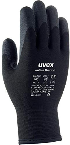 Uvex Unilite Thermo Schutzhandschuhe - 1 Paar Isolierende Arbeitshandschuhe 10/XL