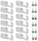 TIMESETL Ohringpistole Set 12 Einweg Ohrlochstecher + 12 Ohrstecker, Ohrringe Selber Stechen, Ohrlochstechen Piercing Set Ohrlochpistole Schmerzfrei Ohr Nasen Selbstpiercing Kit mit Ohrstecker
