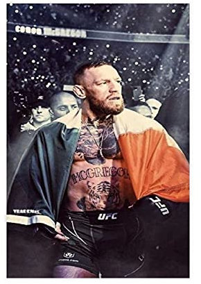 The UFC Athletes Conor McGregor 002 Leinwand-Poster, Wandkunst, Dekor, Bild, Gemälde für Wohnzimmer, Schlafzimmer, Dekoration, ungerahmt, 30 x 45 cm