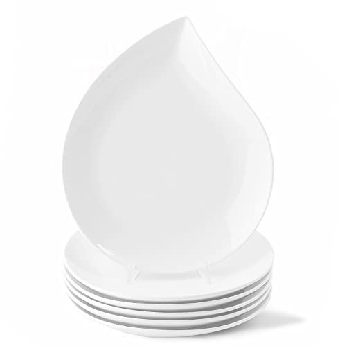 Holst Porzellan TT 030 Pack 6 - Plato llano (porcelana, 30,5 cm, forma de gota)