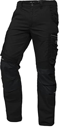 PUMA Workwear Precision X - Arbeitshose Herren - Premium Arbeitskleidung mit vielen Taschen und verstärkten Kniepartien - Funktionshose mit Stretch für Handwerk und Baugewerbe - Schwarz - 58