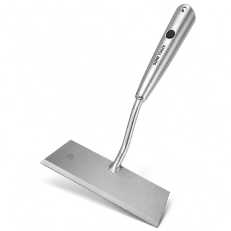 Synx Tools – Gerade Hacke 20 cm aus verzinktem Stahl, ohne Stiel – Unkrauthacke zur Unkrautentfernung für Garten, Gemüse- und Blumenbeete