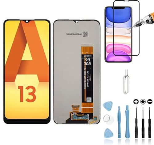 Mobilevie Écran LCD + Vitre Tactile Haute Qualité Compatible avec Samsung Galaxy A13 / A13 4G (SM-A135, SM-A135F, SM-A137F) Noir