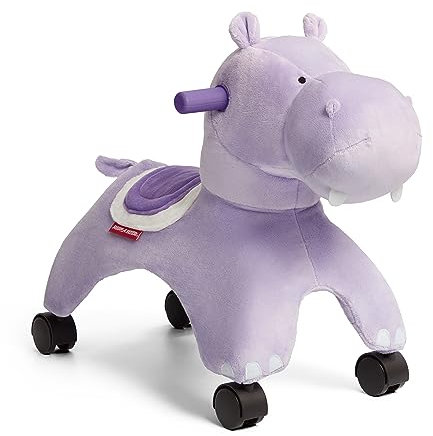 Radio Flyer Holly the Rolling Hippo, Purple Ride On Toy for Toddlers 1-3 Years Old