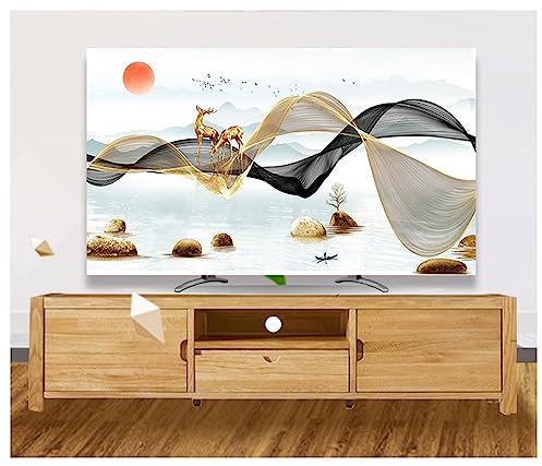 FLYUFO TV Cover PC Display Protector, 32-65inchTV/PC Covers Indoor Display Cover, TV Dust Cover, TV/Computer Screen Protection Cover Fits LED, OLED, LCD C,37-39in