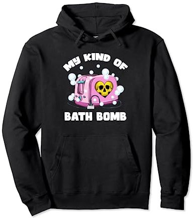 Pastell Goth Badebombe Toaster Nu Goth Dark Humor sarkastisch Pullover Hoodie