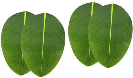 ABOOFAN 4 Pz La simulazione lascia il cibo occidentale arredamento del tavolo tappetino caldo foglie artificiali sottopiatto disegnato a foglia tovaglietta stoviglie decorare pentola calda