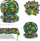 Zempertoopa Vajilla de Fiesta Decoracion, Party Supplies Vajilla de Fiesta Temáticos Kit, Cumpleaños Vajillas