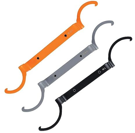 ANKROYU 3PCS Locknut Wrench, Alloy Steel Conduit Locknut Wrench Set, Lightweight Coilover Spanner Wrench for Tightening