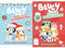 BLUEY-Weihnachtsset: BLUEY - Hurra, es ist Weihnachten! - Rätsel- und Stickerbuch + BLUEY - Schöne Weihnachten - Ein Malbuch