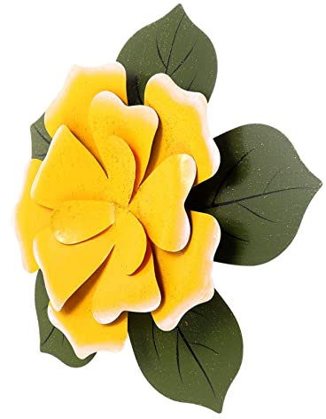 OFFSCH Eisen Wandskulptur Mehrlagiges Metallblumen-hängedekor Für Garten Zaun Und Wohnbereich Farbenfroh Und Charmant Für Außenbereiche