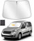 ZATOOTO Parasol para Citroen Berlingo 2018-2024, Parasol Coche Delantero Plegable, Grueso y Reflectante de Poliéster Bloquea los Rayos UV y Mantiene el Coche Más Fresco