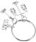BESTonZON Porte-clés Avocat avec Échelle Justice et Marteau Pendentif Créatif pour Clés de Voiture Sac à Dos et Sac à Main Unique pour Étudiants Droit
