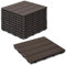 Cecaylie 55er Pack WPC Terrassenfliese, Kaffee Balkonfliesen 30x30cm - 5m², Ideal für den Außenbereich Klickfliesen für Balkon, Garten, Terrasse, Bodenbelag Einfach, Schnell und Praktisch Verlegt