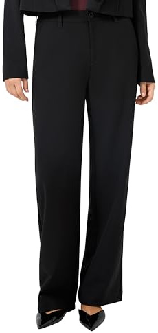 QS Damen Hose lang, Wide Leg Wide Leg Hose | Qs X Vanessa Mai