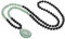 COAI Perlenkette mit Tropfenanhänger 108 Malakette aus 8 mm Schwarzer Onyx und Aventurin für Damen Herren
