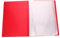 HOMSFOU Dossier de avec Poches Plastique Classeur Polyvalent pour Documents Art et Organisateur Transparent Pages Rouge