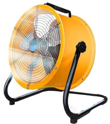 GHRERTX Industrial Drum Fan,24 Heavy Duty Metal Air Circulator with 4 Speed & 130° Adjustable Tilt,Commercial High Velocity Floor Fan,for Gym Shop Warehouse(20in)
