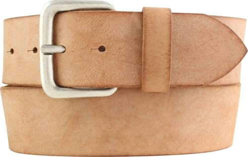 BELTINGER Gürtel aus weichem Vollrindleder Used-Look 5 cm | Jeans-Gürtel mit massiver Gürtelschnalle für Herren 50mm | Ledergürtel Vintage-Look