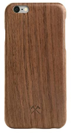 Woodcessories - Handyhülle kompatibel mit iPhone SE Hülle Holz, iPhone 8, iPhone 7 Echtholz - EcoSlim Case Walnuss