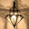 Casa Moro Orientalische Lampe JAWHARA Transparent aus Klar-Glas & Eisen handgefertigt | Kunsthandwerk aus Marrakesch | marokkanische Ramadan Pendelleuchte wie aus 1001 Nacht | L1277